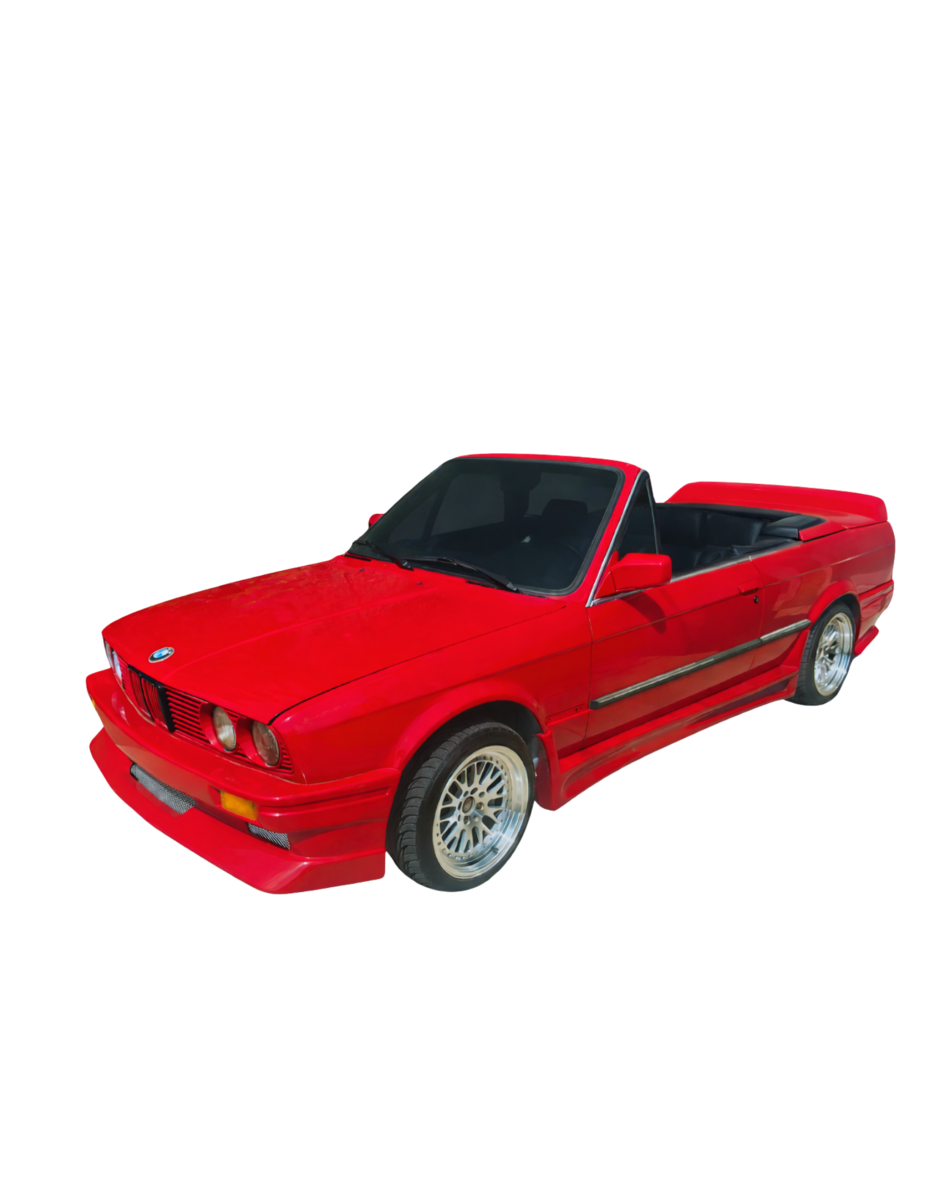 Red BMW convertible featured by Gear Shift Foundation